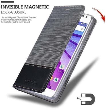 Motorola MOTO G3 Suojakuori Lompakkokotelo (harmaa)