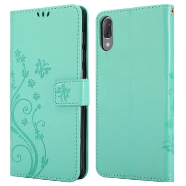 Sony Xperia L3 Suojakuori Lompakkokotelo (Turkoosi)
