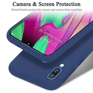Samsung Galaxy A40 Suojakuori Kotelo (Sininen)