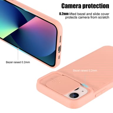 iPhone 13 Case Suojakuori Cover (Vaaleanpunainen)