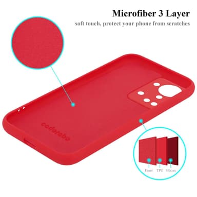 OnePlus Nord 2T Suojakuori Kotelo Case (Punainen)