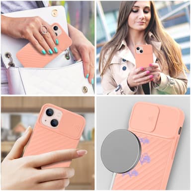 iPhone 13 Case Suojakuori Cover (Vaaleanpunainen)
