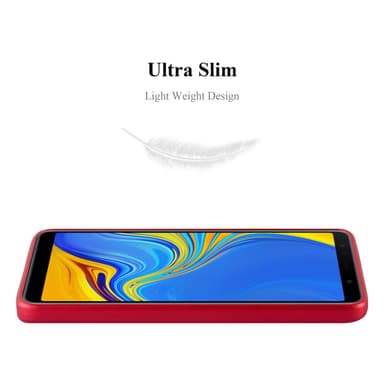 Samsung Galaxy A7 2018 Suojakuori Kotelo (Punainen)