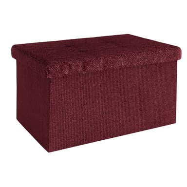 Taitettava Jakkara 49x30x30 cm Jalkatuki (punainen)