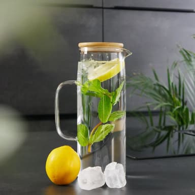 Karahvi Teekannu Kahvipannu 1,6L borosilikaattilasia