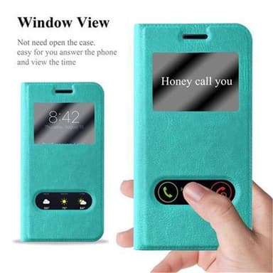 Lompakkokotelo Samsung Galaxy J3 2016 Case (Turkoosi)