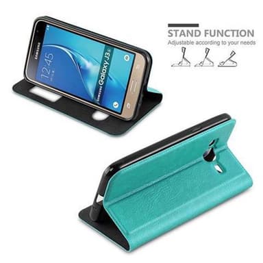 Lompakkokotelo Samsung Galaxy J3 2016 Case (Turkoosi)