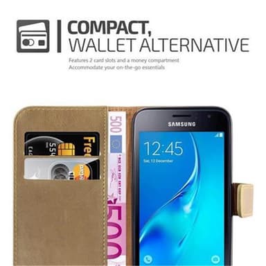 Samsung Galaxy J1 2016 Suojakuori Lompakkokotelo