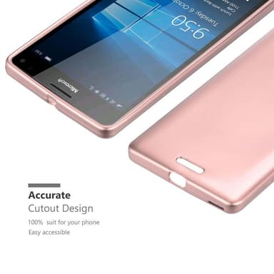 Nokia Lumia 950 XL Suojakuori Kotelo (Vaaleanpunainen)