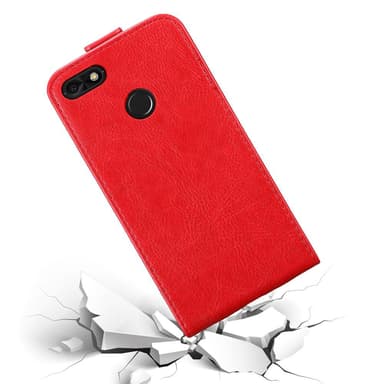 Huawei Y6 PRO 2017 Suojakuori Lompakkokotelo (Punainen)