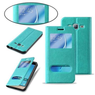 Lompakkokotelo Samsung Galaxy J3 2016 Case (Turkoosi)