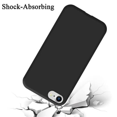 iPhone 7 / 7S / 8 / SE 2020 Suojakuori Kotelo (Musta)