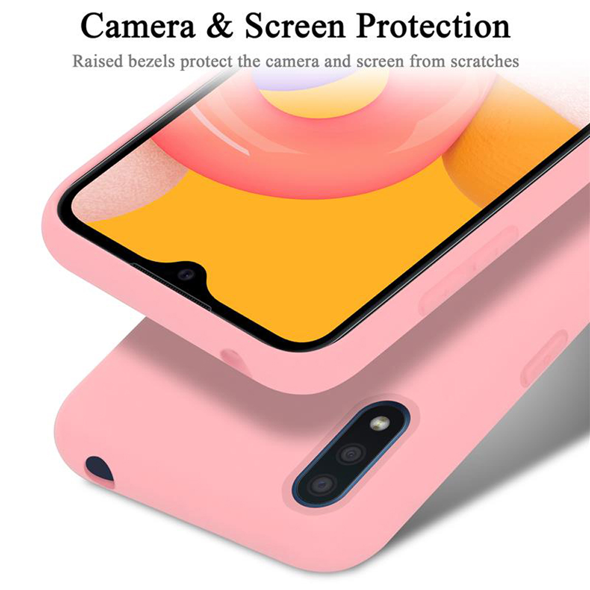 Samsung Galaxy A01 Suojakuori Kotelo (Vaaleanpunainen)