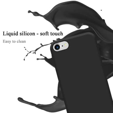 iPhone 7 / 7S / 8 / SE 2020 Suojakuori Kotelo (Musta)