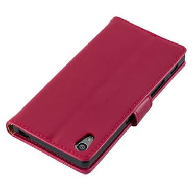 Sony Xperia Z5 Suojakuori Lompakkokotelo (Punainen)