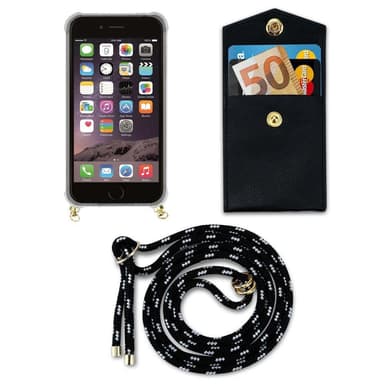 iPhone 6 PLUS / 6S PLUS Suojakuori Kotelo (Musta)