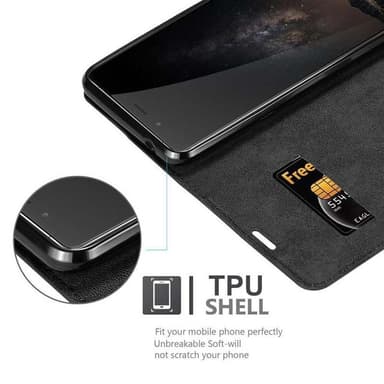 ZTE Nubia Z11 MAX Suojakuori Lompakkokotelo (Musta)