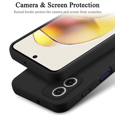 Motorola Moto G73 Suojakuori Kotelo Case (Musta)