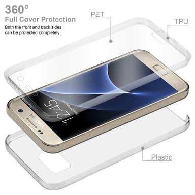 Samsung Galaxy S7 Suojakuori Cover (Läpinäkyvä)