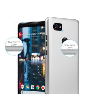 Google PIXEL 2 XL Suojakuori Kotelo Cover (Hopea)