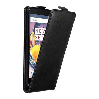 OnePlus 3 / 3T Suojakuori Lompakkokotelo (Musta)