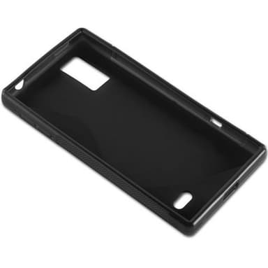 LG OPTIMUS GJ Suojakuori Cover (Musta)