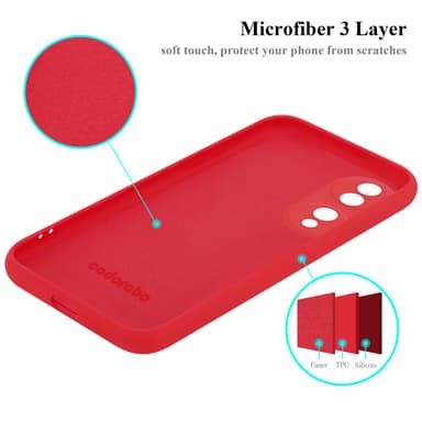 Honor 70 Suojakuori Kotelo Case (Punainen)