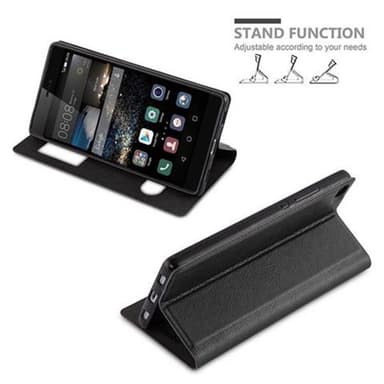 Lompakkokotelo Huawei P8 Case (Musta)