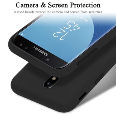 Samsung Galaxy J7 2017 Suojakuori Kotelo (Musta)