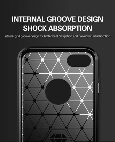 Suojakuori iPhone 7 / 7S / 8 Kotelo (Musta)