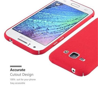 Samsung Galaxy J1 2015 Suojakuori Kotelo (Punainen)