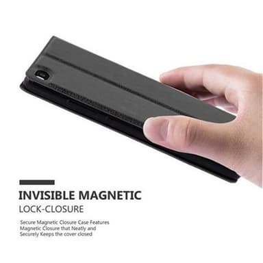 Lompakkokotelo Huawei P8 Case (Musta)