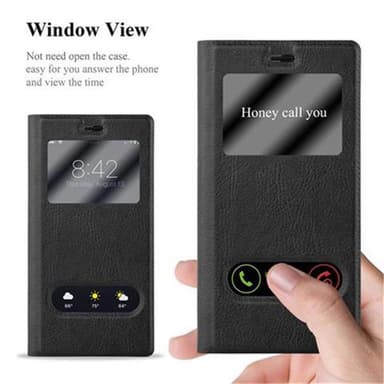 Lompakkokotelo Huawei P8 Case (Musta)
