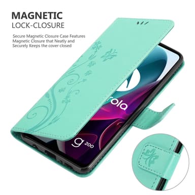 Motorola MOTO G200 5G Suojakuori Lompakkokotelo