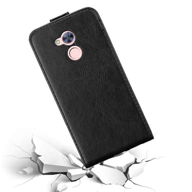 Honor 6A Suojakuori Lompakkokotelo (Musta)