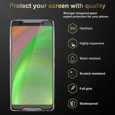 Asus ROG Phone 2 3x Suojakalvo Karkaistu lasi