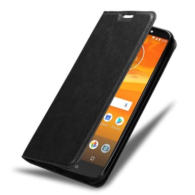 Motorola MOTO E5 PLUS Suojakuori Lompakkokotelo (Musta)