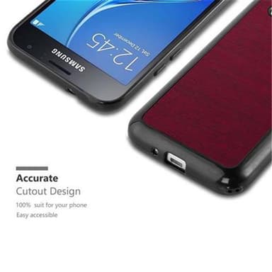 Samsung Galaxy J1 2016 Suojakuori Kotelo (Punainen)