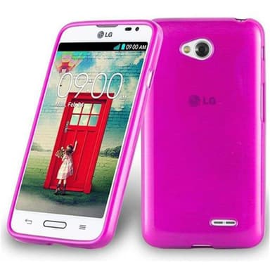 LG L70 (1. SIM) Suojakuori Kotelo (Vaaleanpunainen)