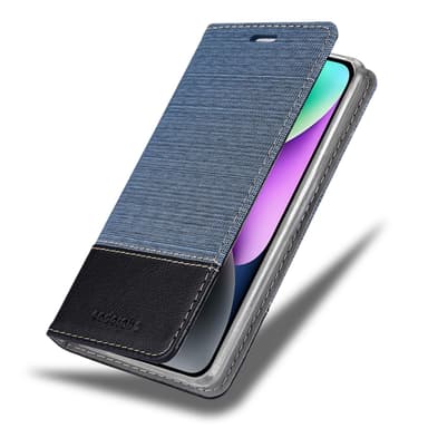 iPhone 14 PLUS Suojakuori Lompakkokotelo (Sininen)