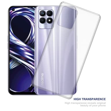 Realme 8i / Narzo 50 4G Suojakuori Kotelo (Läpinäkyvä)