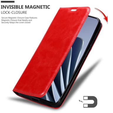OnePlus 10 PRO 5G Suojakuori Lompakkokotelo (Punainen)