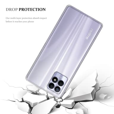 Realme 8i / Narzo 50 4G Suojakuori Kotelo (Läpinäkyvä)
