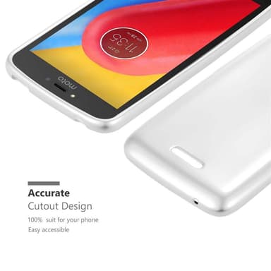 Motorola MOTO C PLUS Suojakuori Kotelo (Hopea)