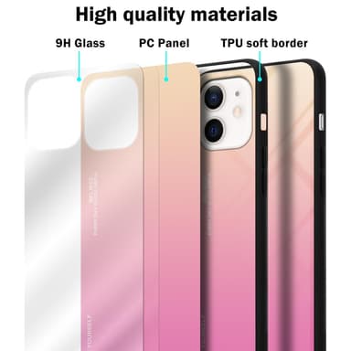 Suojakuori iPhone 12 MINI Kotelo (Musta)