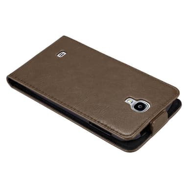 Samsung Galaxy S4 Suojakuori Lompakkokotelo (Ruskea)