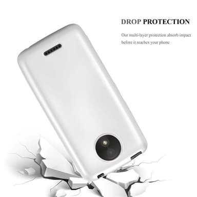 Motorola MOTO C PLUS Suojakuori Kotelo (Hopea)
