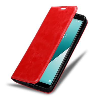 WIKO Y61 Suojakuori Lompakkokotelo (Punainen)