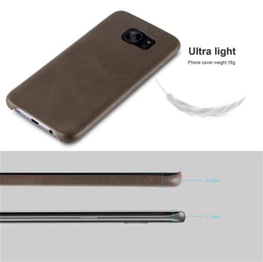 Samsung Galaxy S7 EDGE Suojakuori Kotelo (Ruskea)