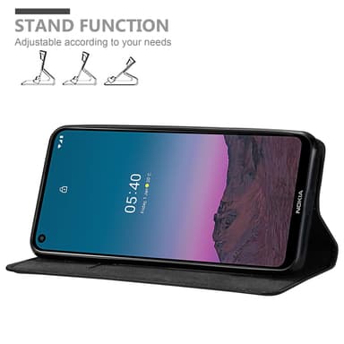 Nokia 5.4 Suojakuori Lompakkokotelo (Musta)